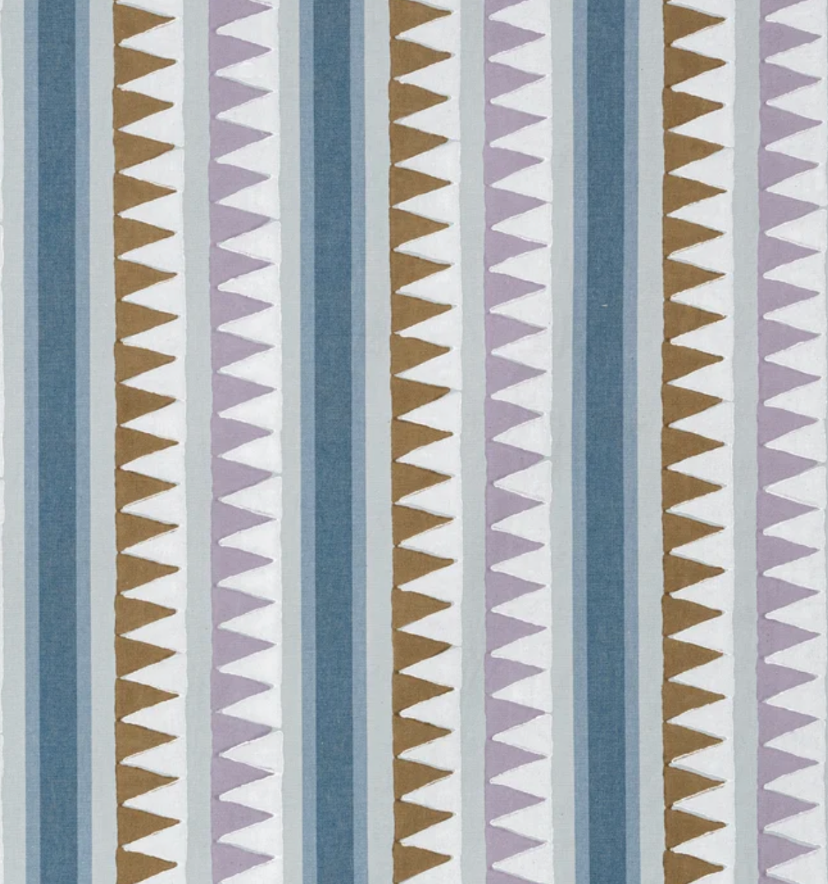 Lomita Striped Pillow Cover in Lavender and Blue, Thibaut Pillows