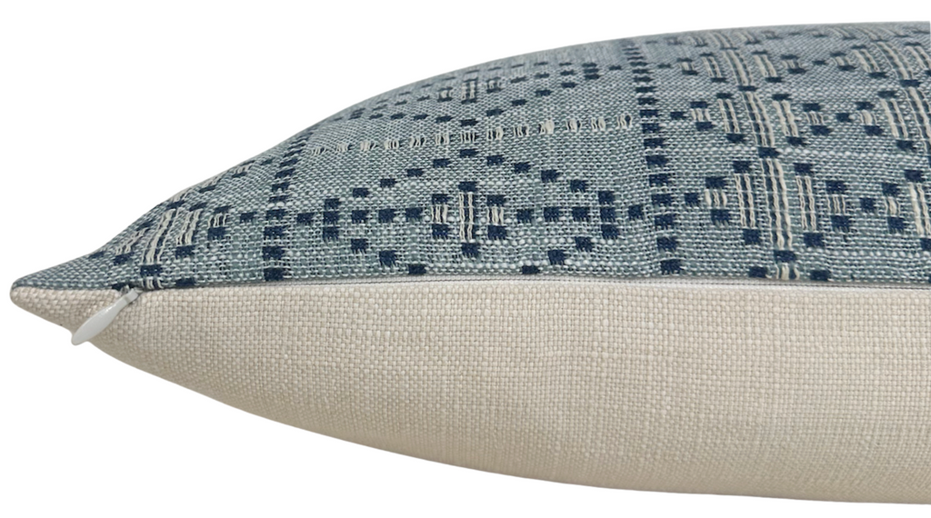 Souk Woven Pillow Cover in Blue, Peter Dunham Textiles
