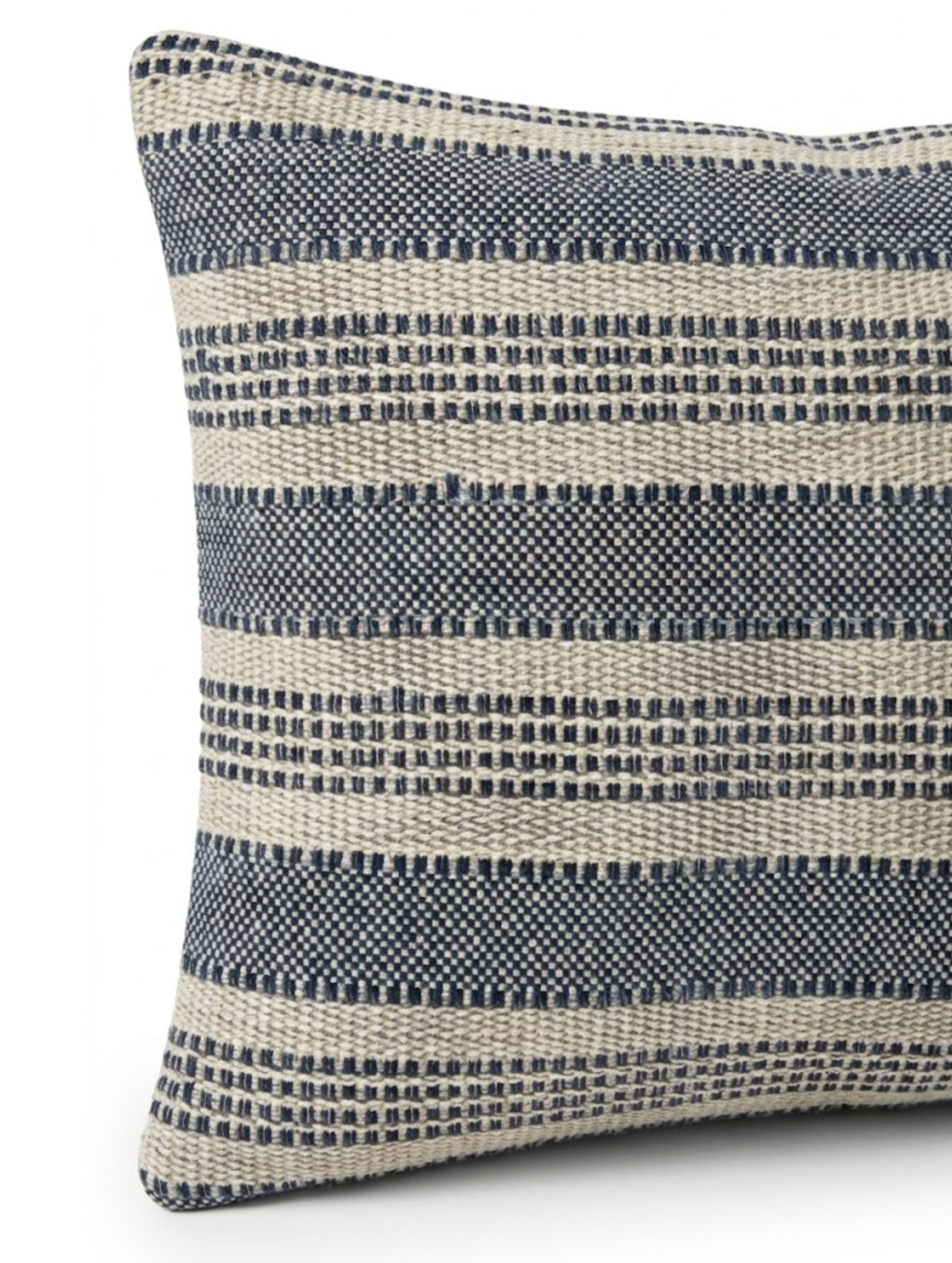 Amida Woven Pillow Cover in Indigo Natural, Peter Dunham Textiles