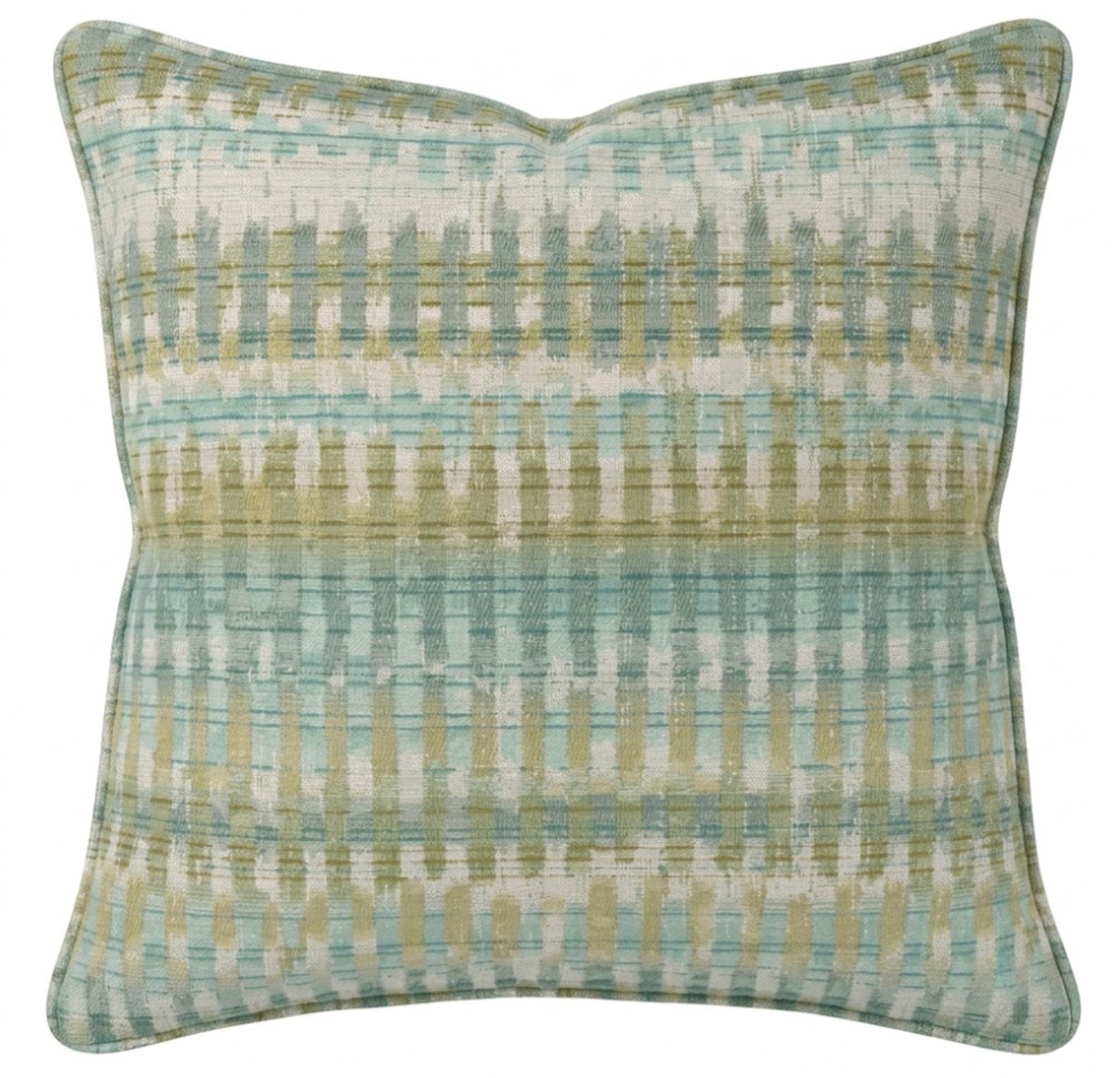Mosaic Weave Pillow Cover in Lagoon, Indoor Outdoor Pillows
