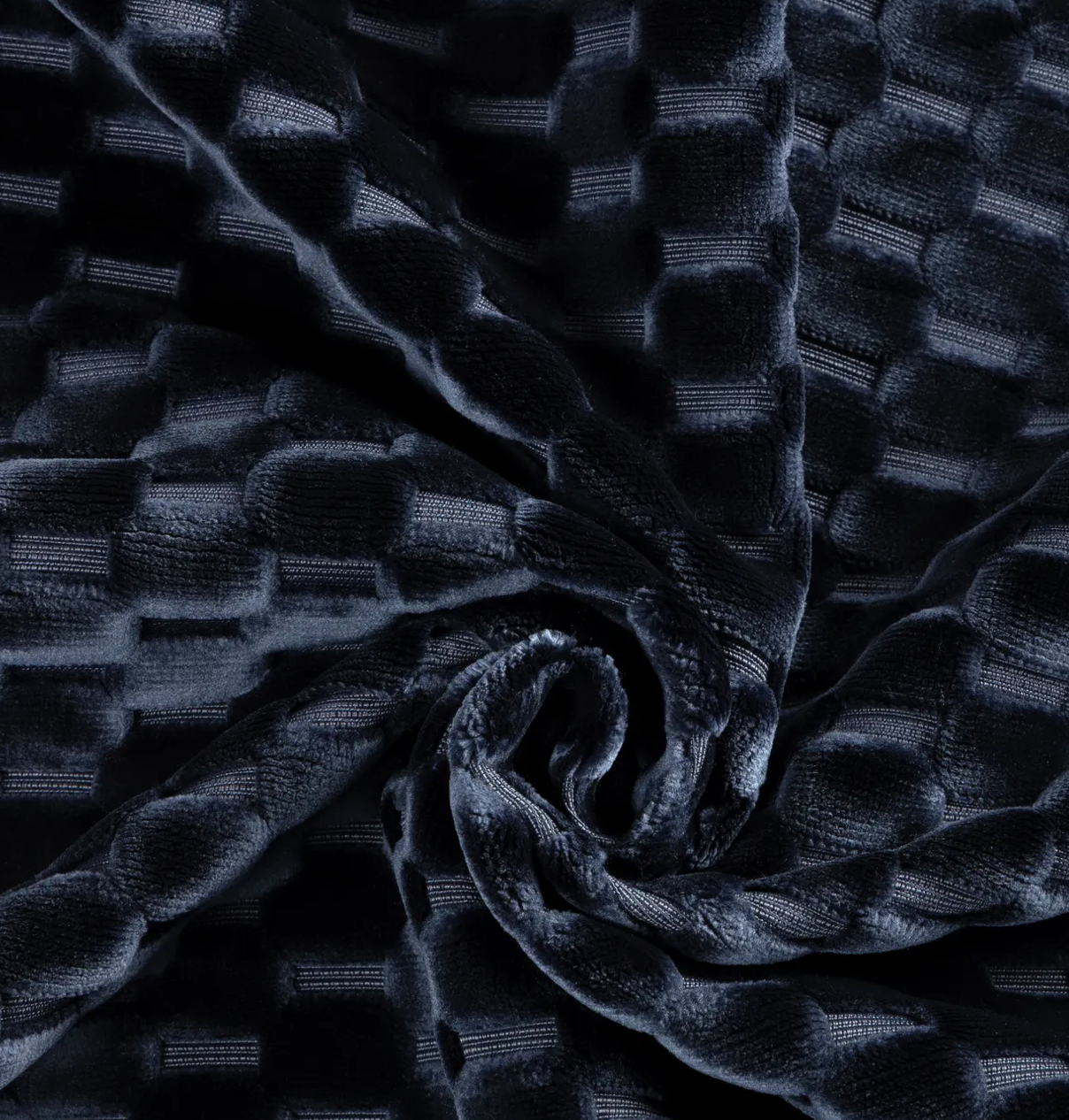 Marlow Cut Velvet Pillow Cover in Midnight