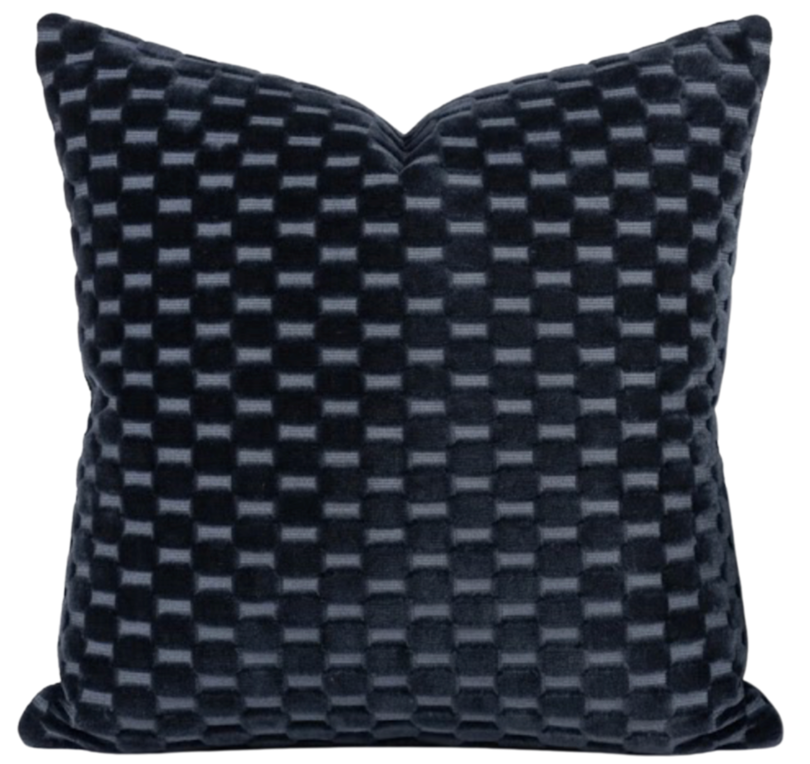 Marlow Cut Velvet Pillow Cover in Midnight