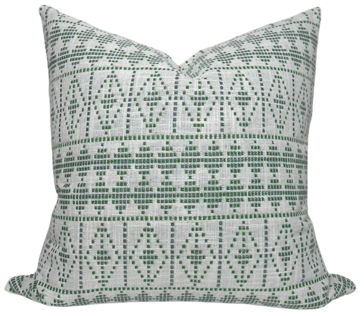Souk Pillow Cover in Green, Peter Dunham Textiles