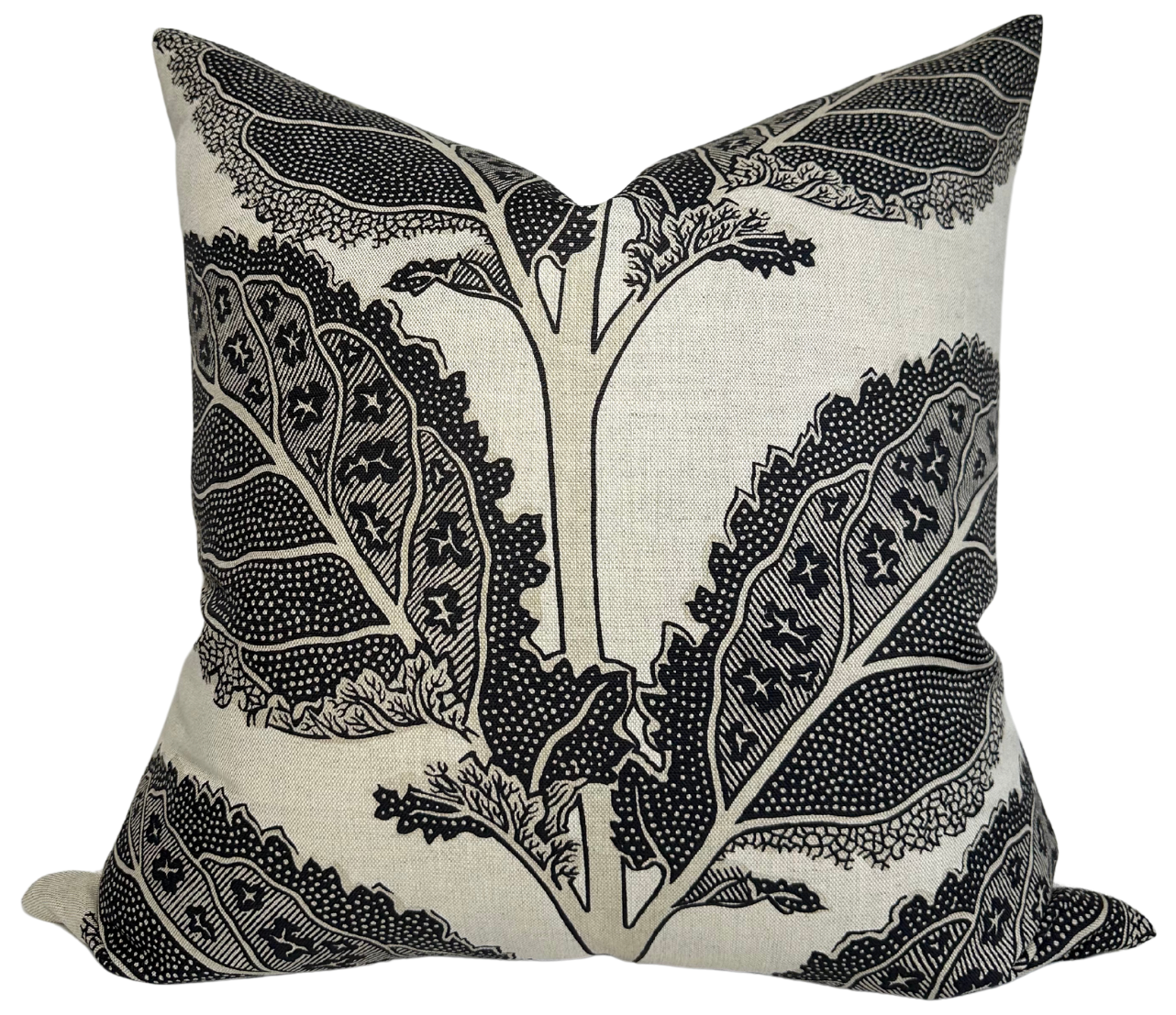 Lacinato Pillow Cover in Basalt Black, Thibaut Pillows