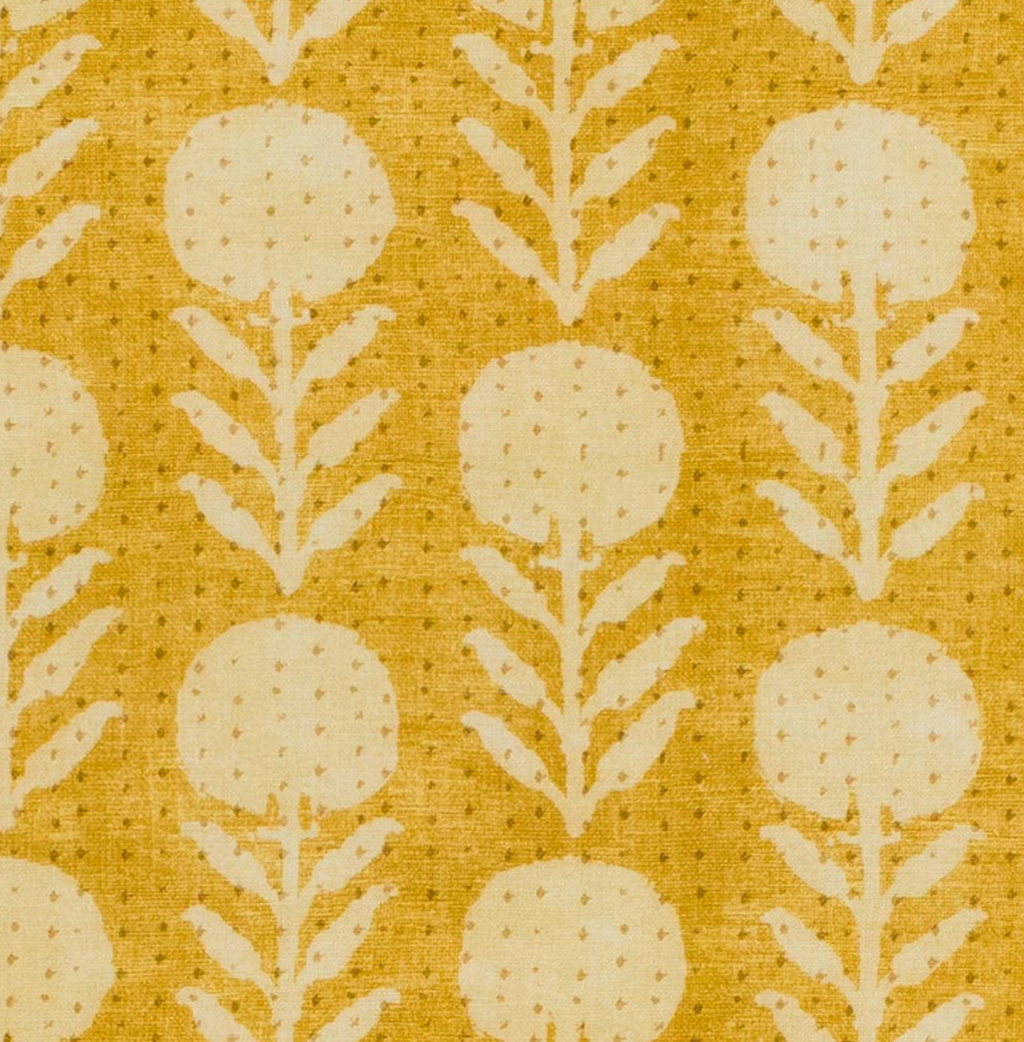 Zinnia Pillow Cover in Goldenrod, McLaurin + Piercy Textiles