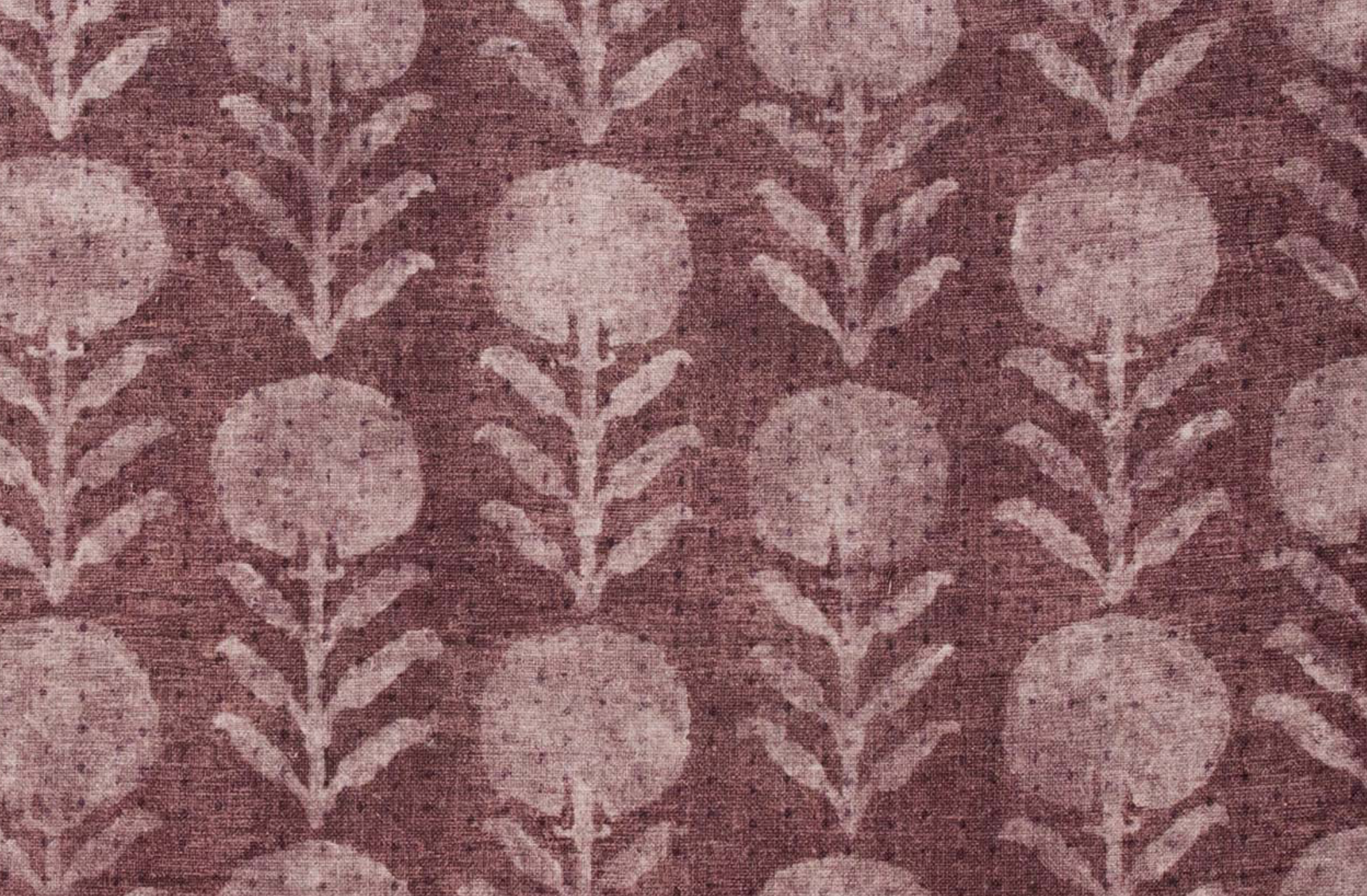 Zinnia Pillow Cover in Berry, McLaurin + Piercy Textiles