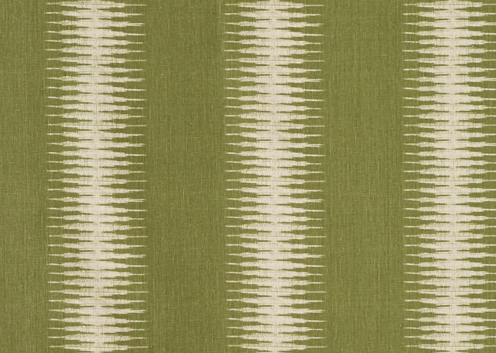 Ikat Pillow Cover in Olive Green, Peter Dunham Textiles