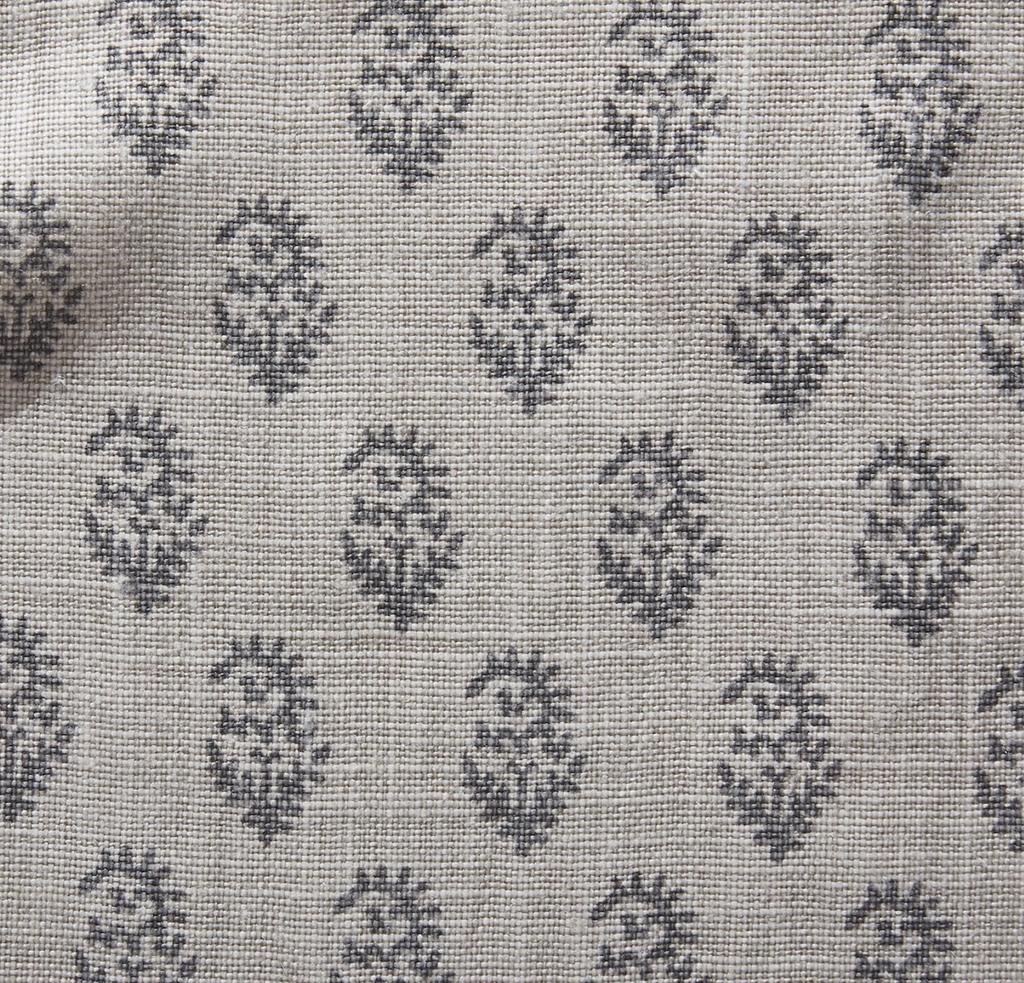 Rajmata Tonal Pillow Cover in Ash Grey, Peter Dunham Textiles