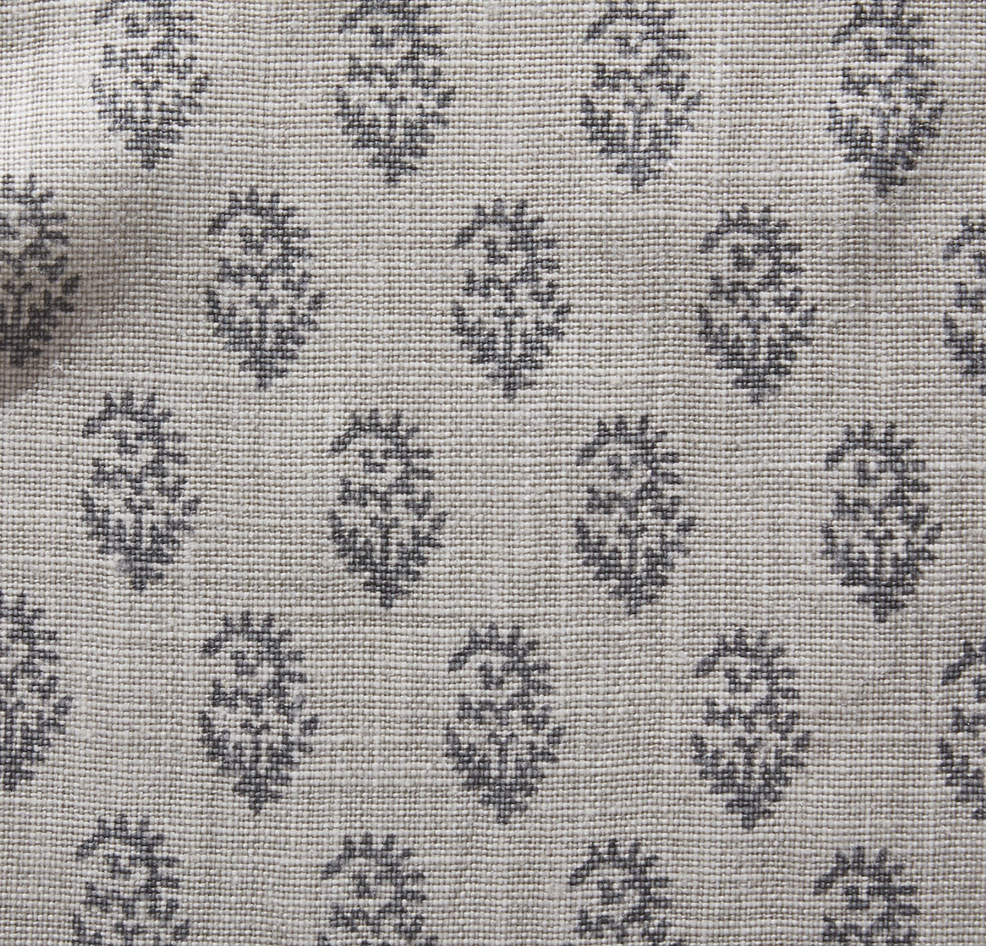 Rajmata Tonal Pillow Cover in Ash Grey, Peter Dunham Textiles