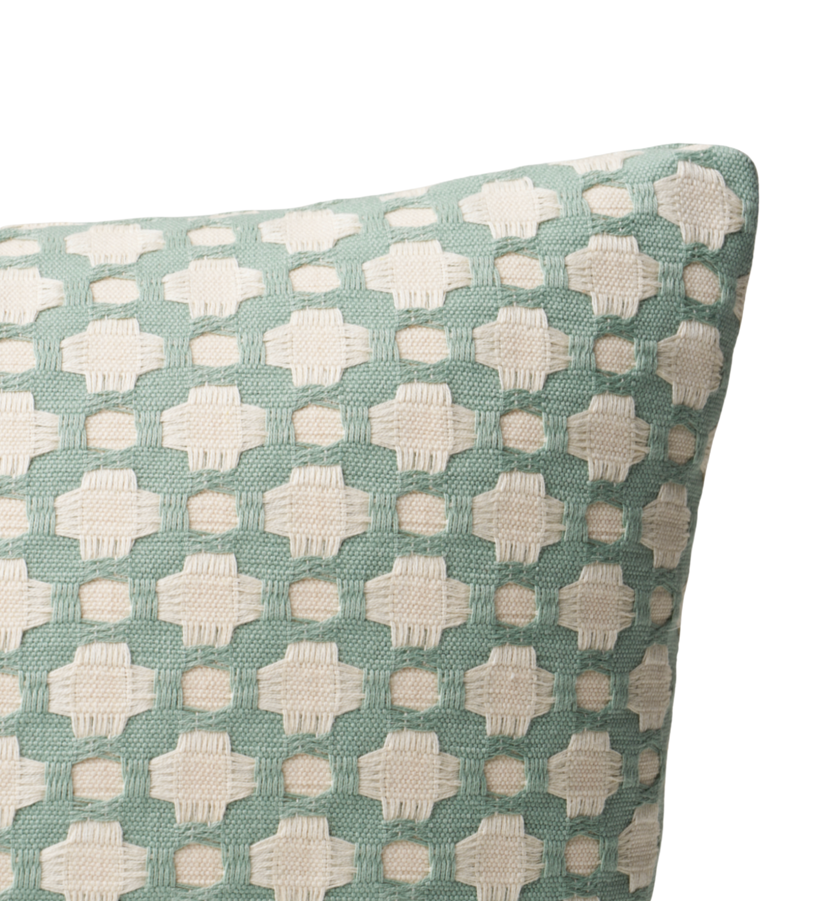 Betwixt Pillow Cover in Water, Schumacher Textiles