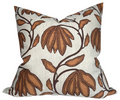 Desert Floral Pillow Cover in Ochre, Thibaut Pillows