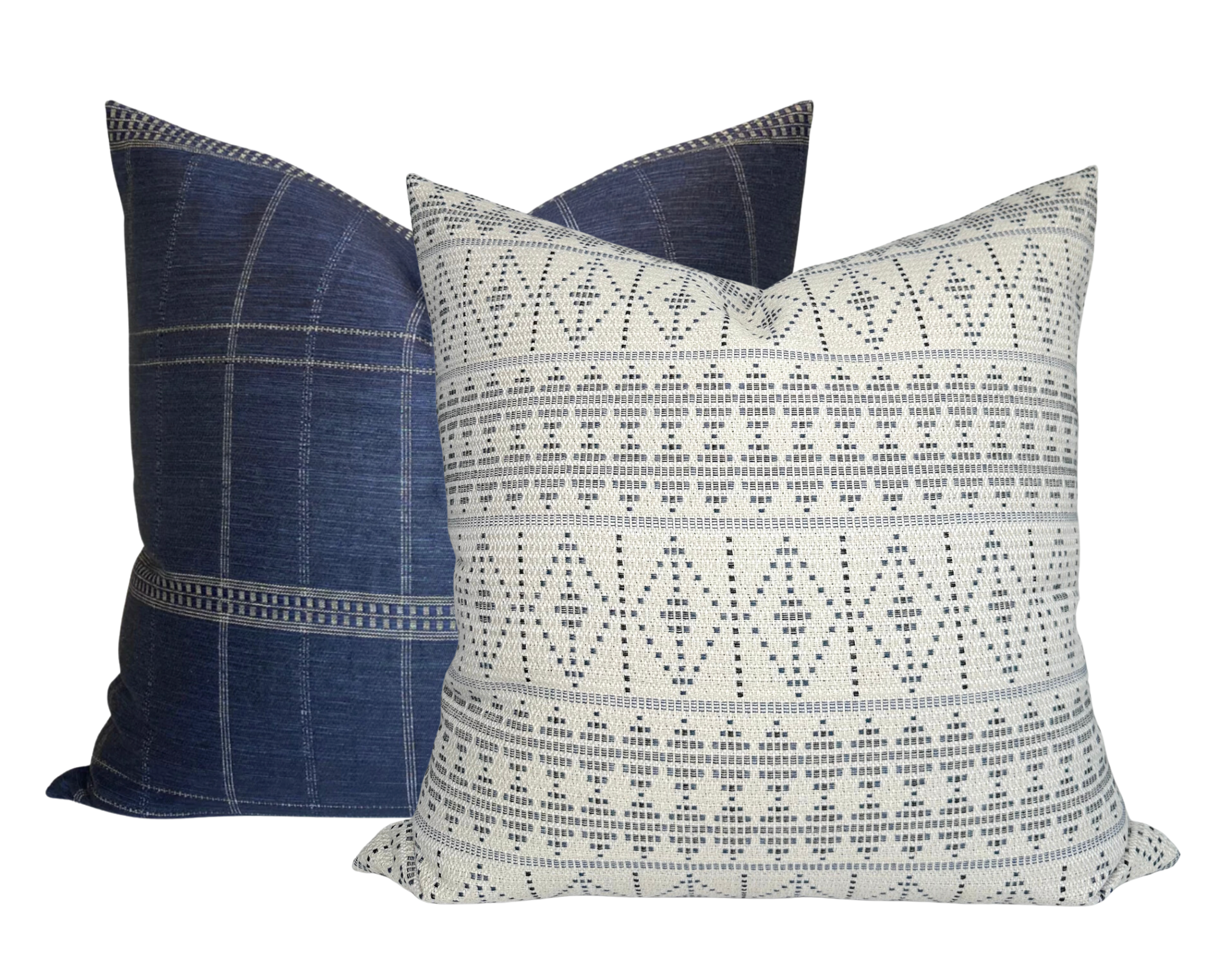Souk Pillow Cover in Onyx Indigo, Indoor Outdoor Pillows, Peter Dunham Textiles