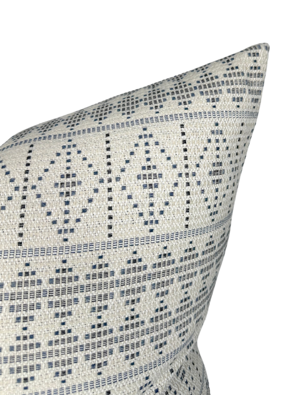 Souk Pillow Cover in Onyx Indigo, Indoor Outdoor Pillows, Peter Dunham Textiles