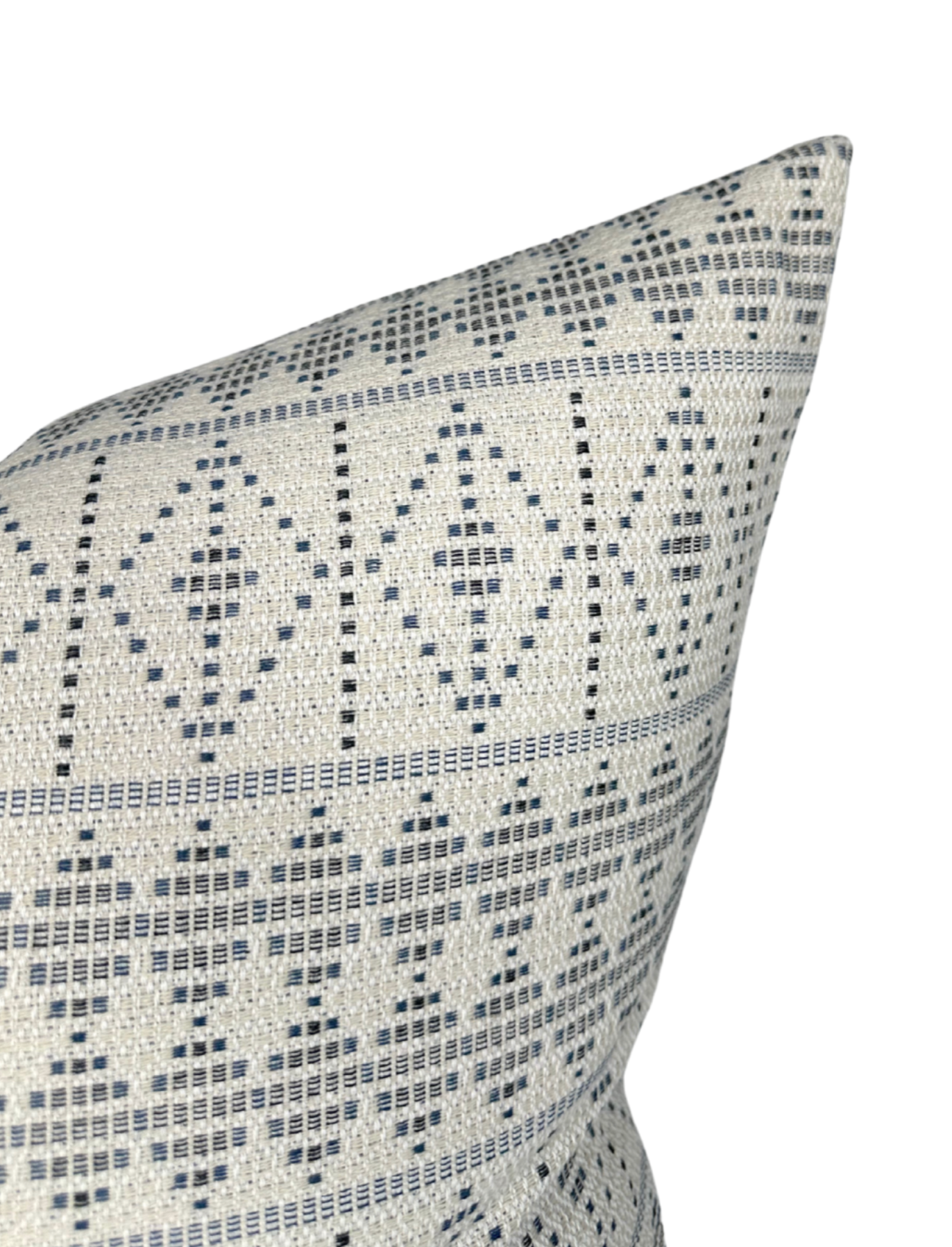 Souk Pillow Cover in Onyx Indigo, Indoor Outdoor Pillows, Peter Dunham Textiles