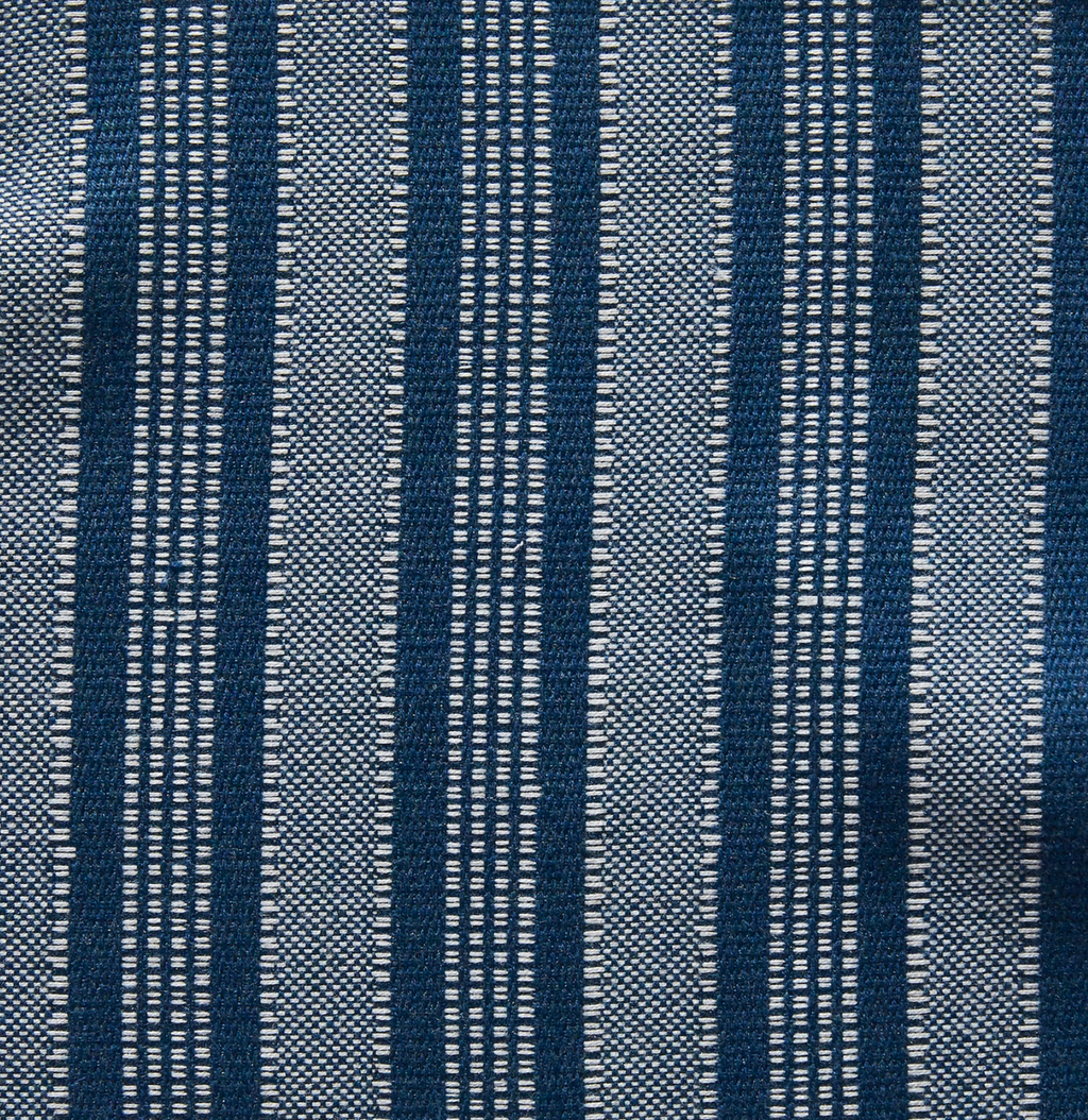 Amida Pillow Cover in White on Indigo, Peter Dunham Textiles