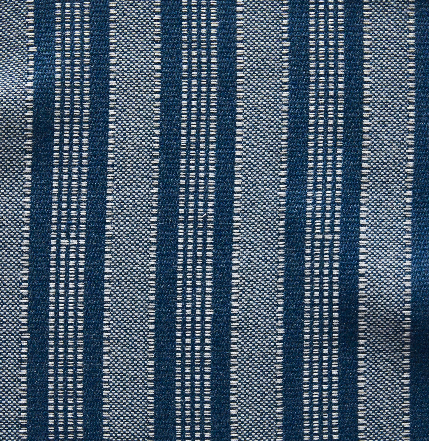 Amida Pillow Cover in White on Indigo, Peter Dunham Textiles