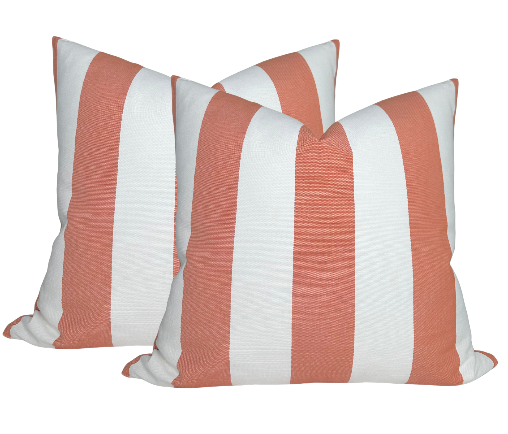 Go To Stripe Pillow Cover in Melon, Perennials Textiles