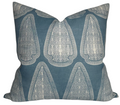 Artemis Pillow Cover in Lake Blue, Susan Connor Textiles