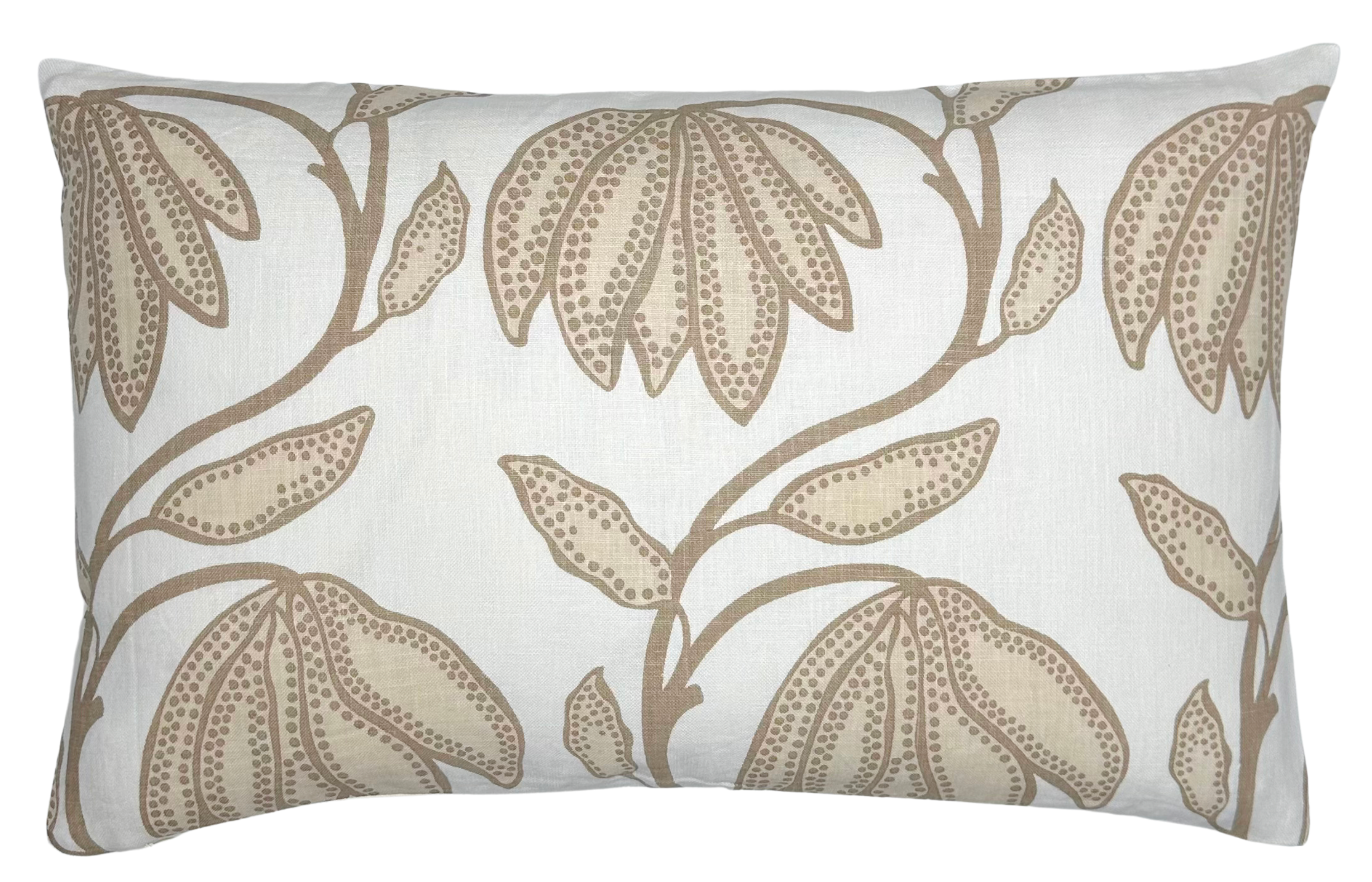 Desert Floral Pillow Cover in Birch Natural, Thibaut Pillows