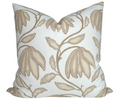 Desert Floral Pillow Cover in Birch Natural, Thibaut Pillows
