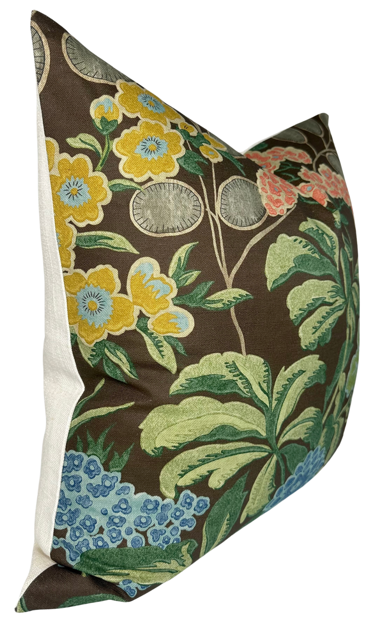 Meadow Floral Pillow Cover in Brown, Thibaut Pillows