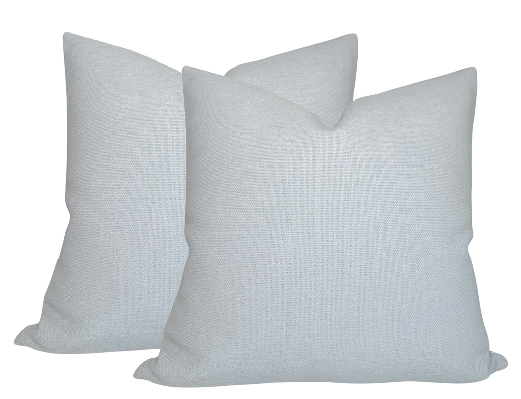 Outdoor Rough 'n Tumble Woven Pillow Cover in Ice Blue, Performance Pillow