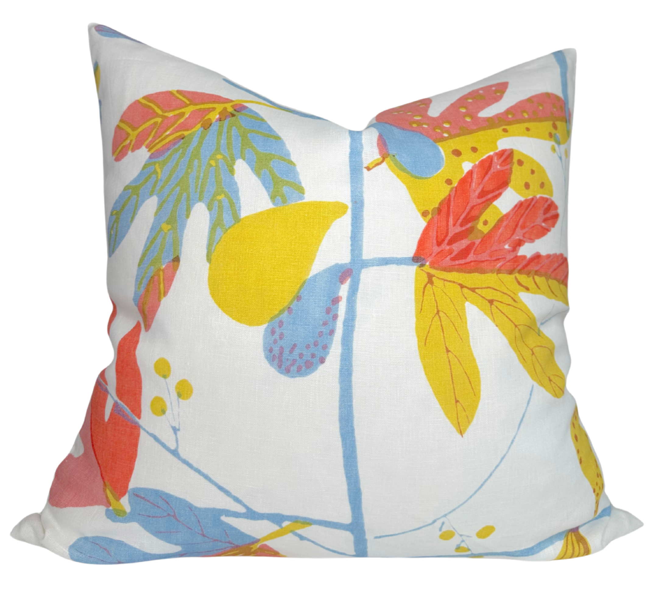 Matisse Floral Pillow Cover in Coral, Thibaut Pillows