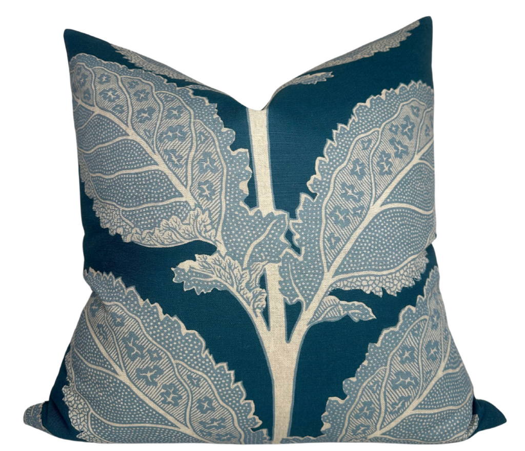 Lacinato Pillow Cover in Basalt Black, Thibaut Pillows