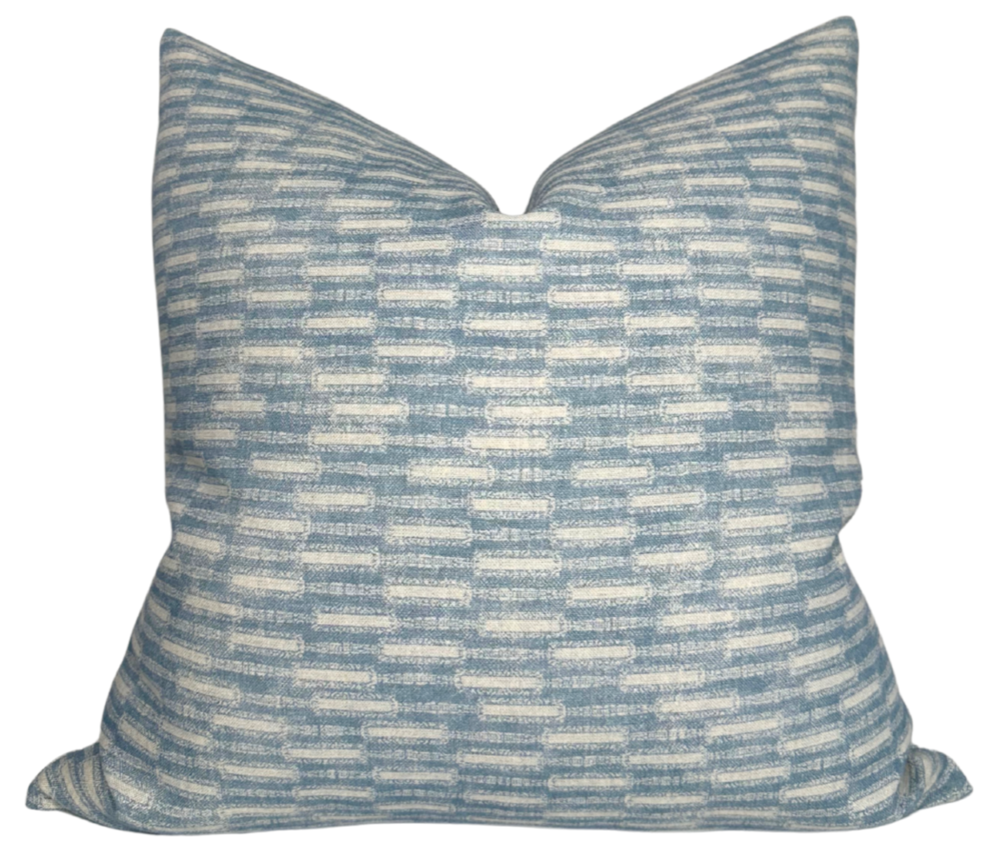 Lacuna Pillow Cover in Azul Blue, Susan Connor Textiles