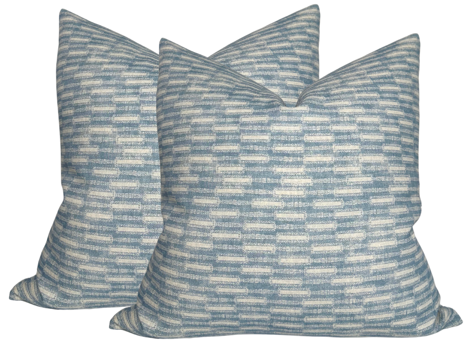 Lacuna Pillow Cover in Azul Blue, Susan Connor Textiles