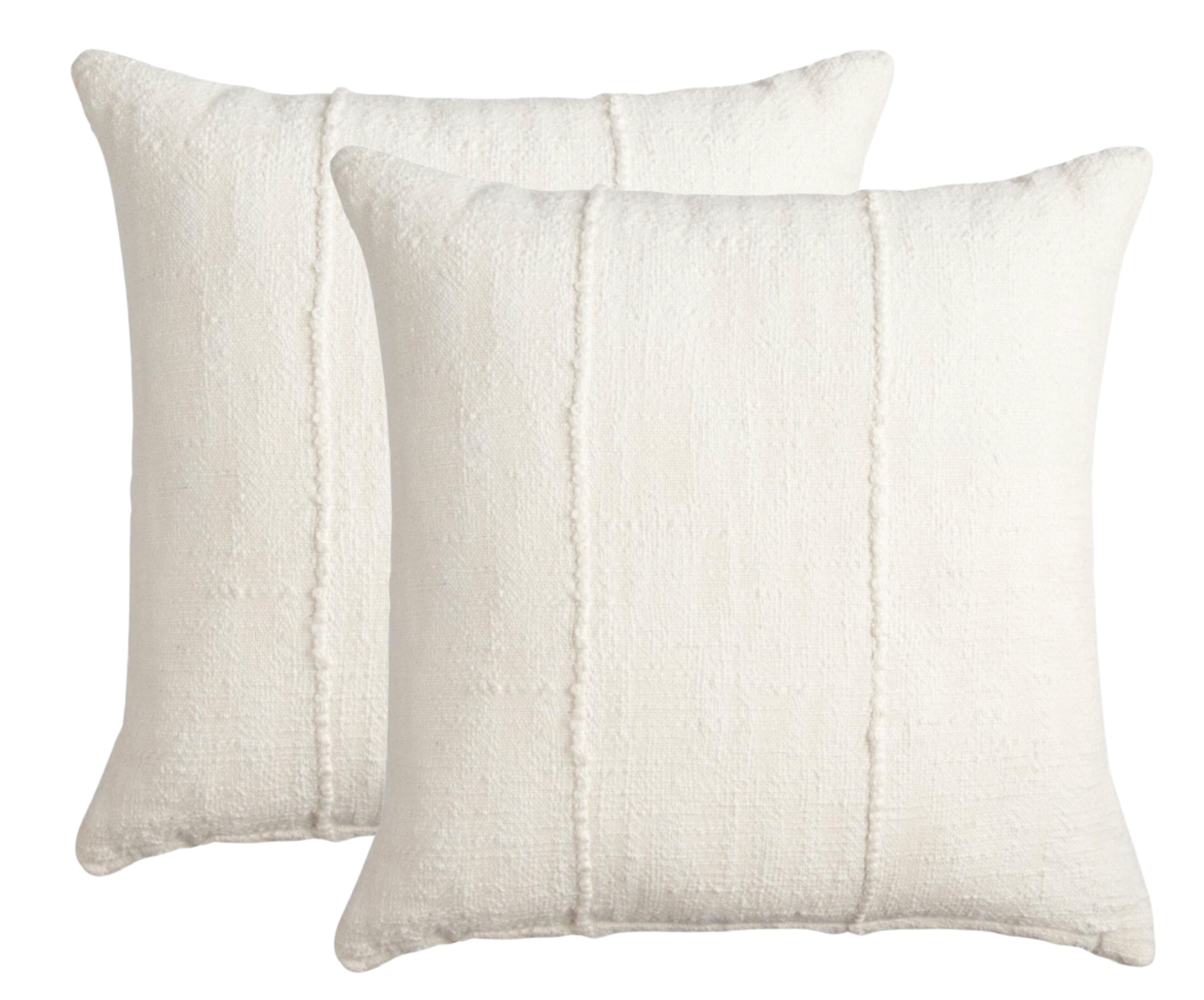 Ivory Mudcloth Pillow Cover