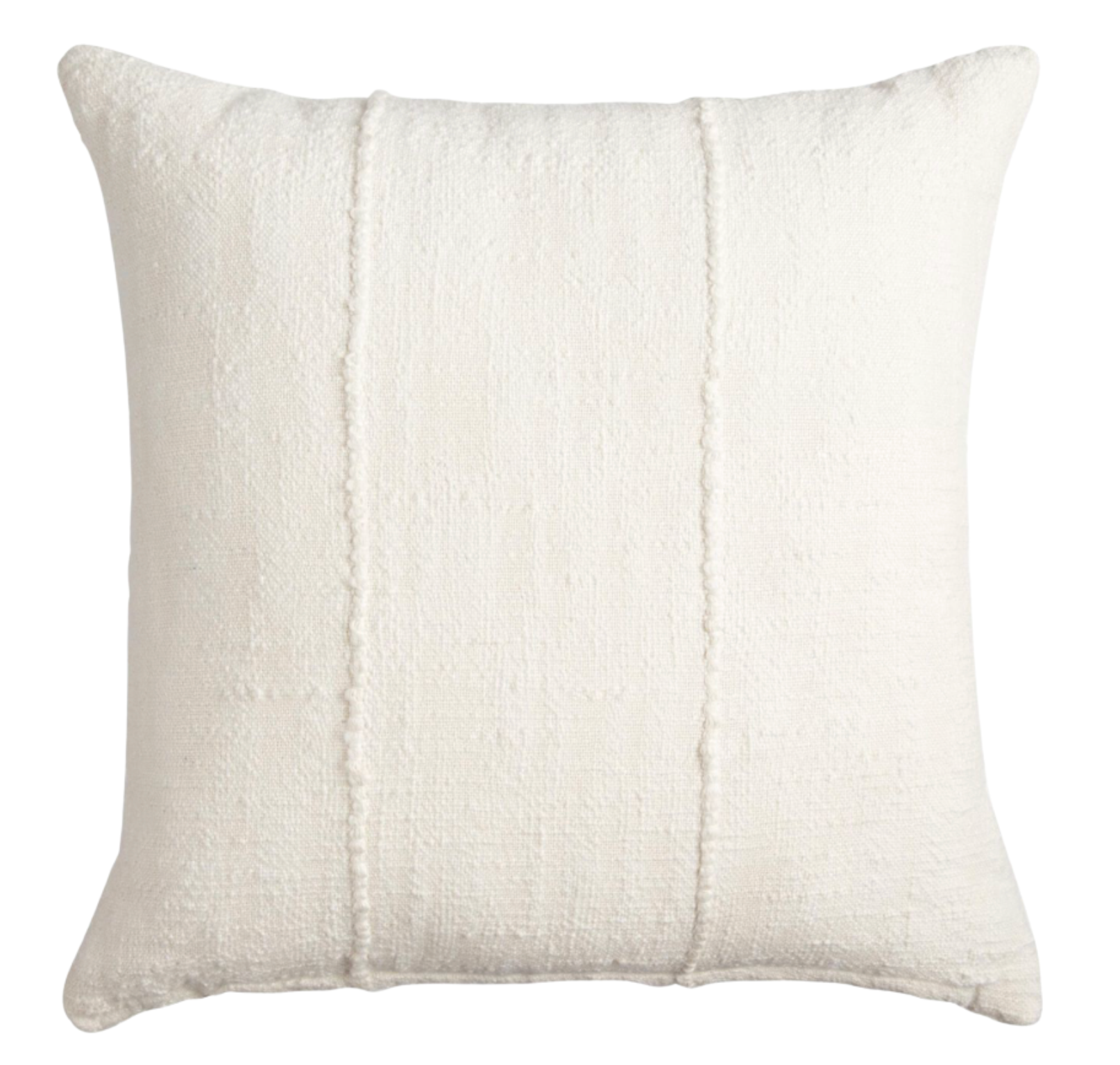 Ivory Mudcloth Pillow Cover