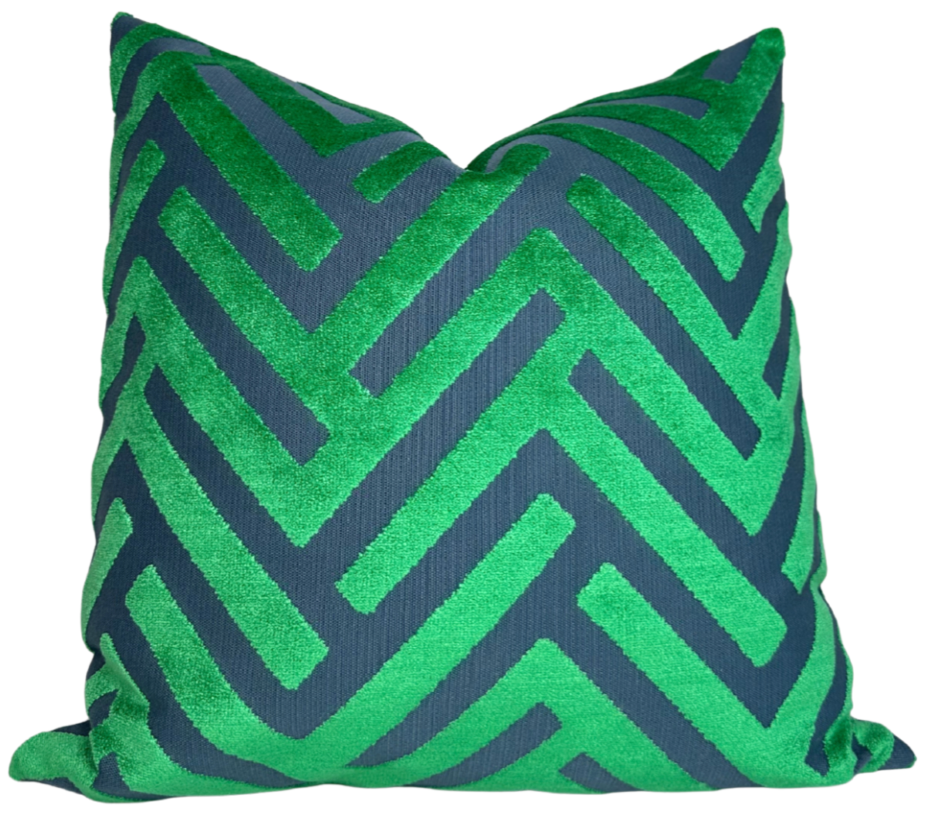 Emerald Green Cut Velvet Pillow Cover