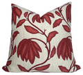 Desert Floral Pillow Cover in Sunbaked Red, Thibaut Pillows