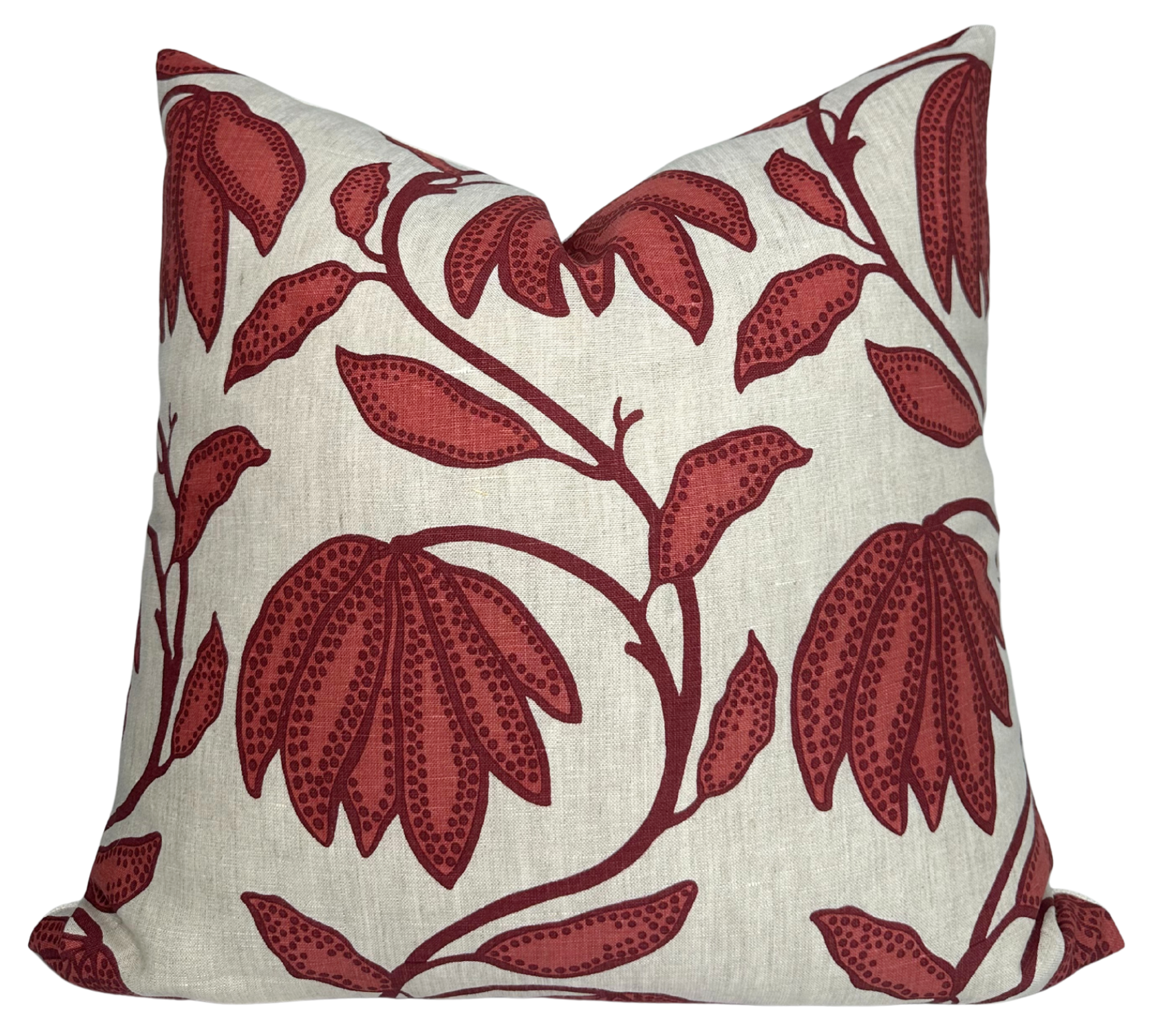 Desert Floral Pillow Cover in Sunbaked Red, Thibaut Pillows