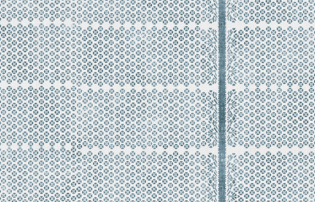 Madu Pillow Cover in Blue, Susan Connor Textiles
