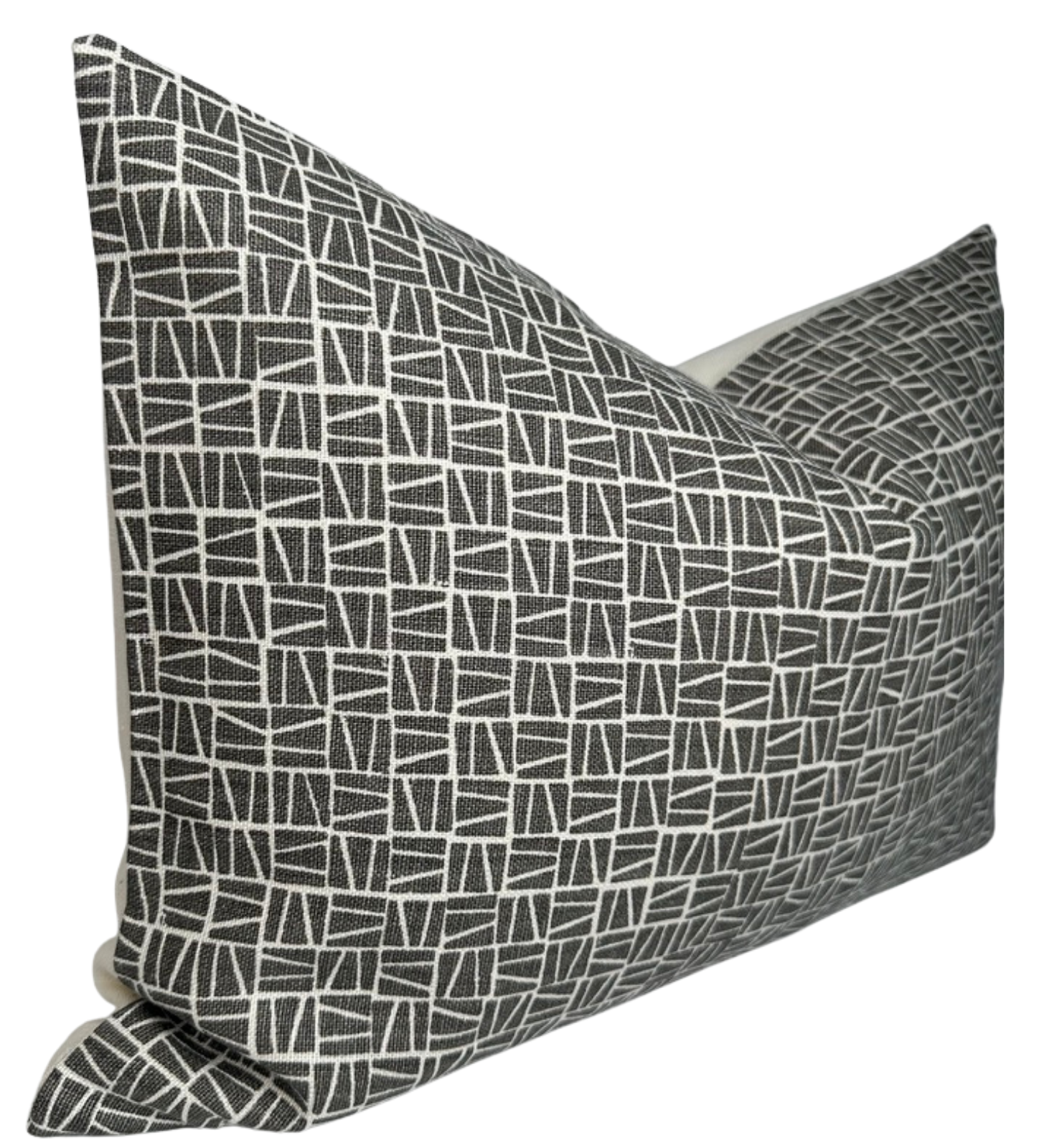 Camber Pillow Cover in Charcoal, Lindsay Alker Textiles