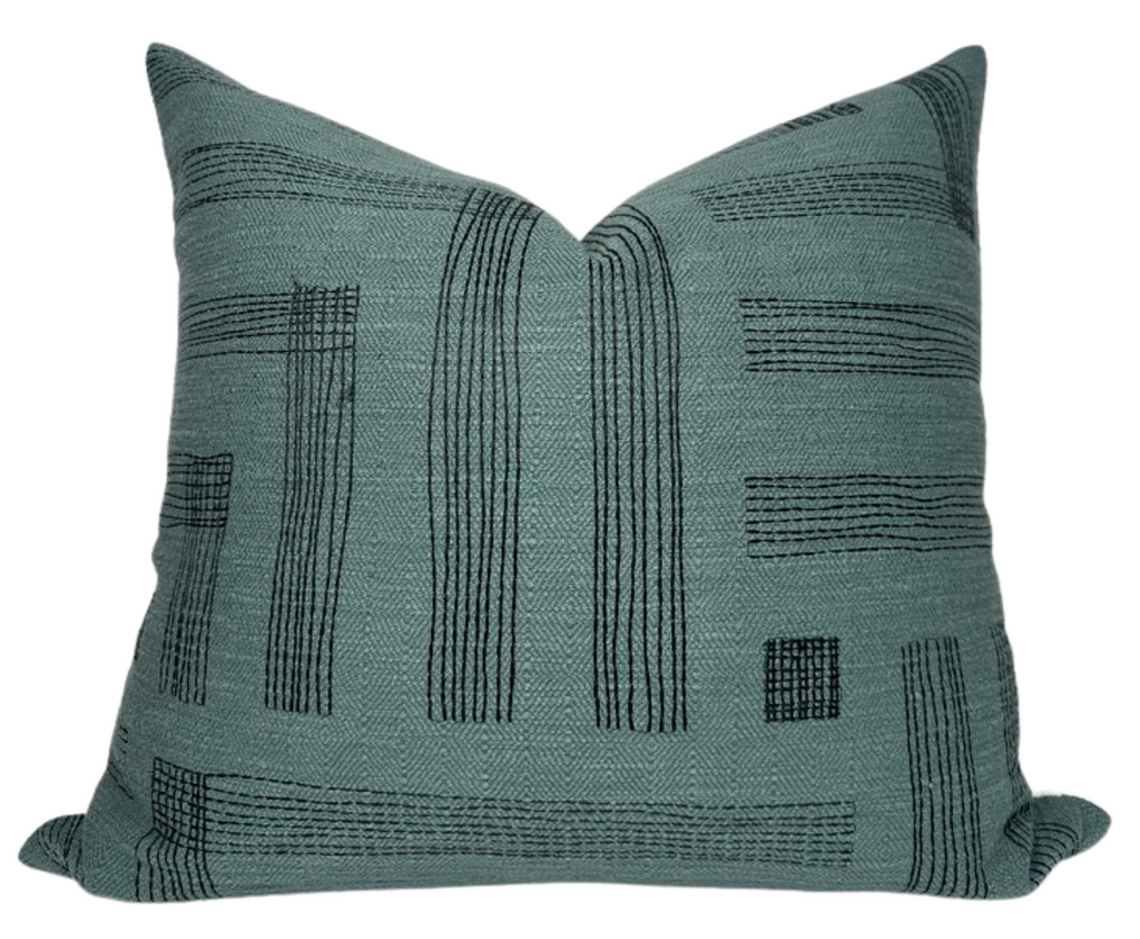 Pastiche Pillow Cover in Spruce Jet, Kelly Wearstler Textiles