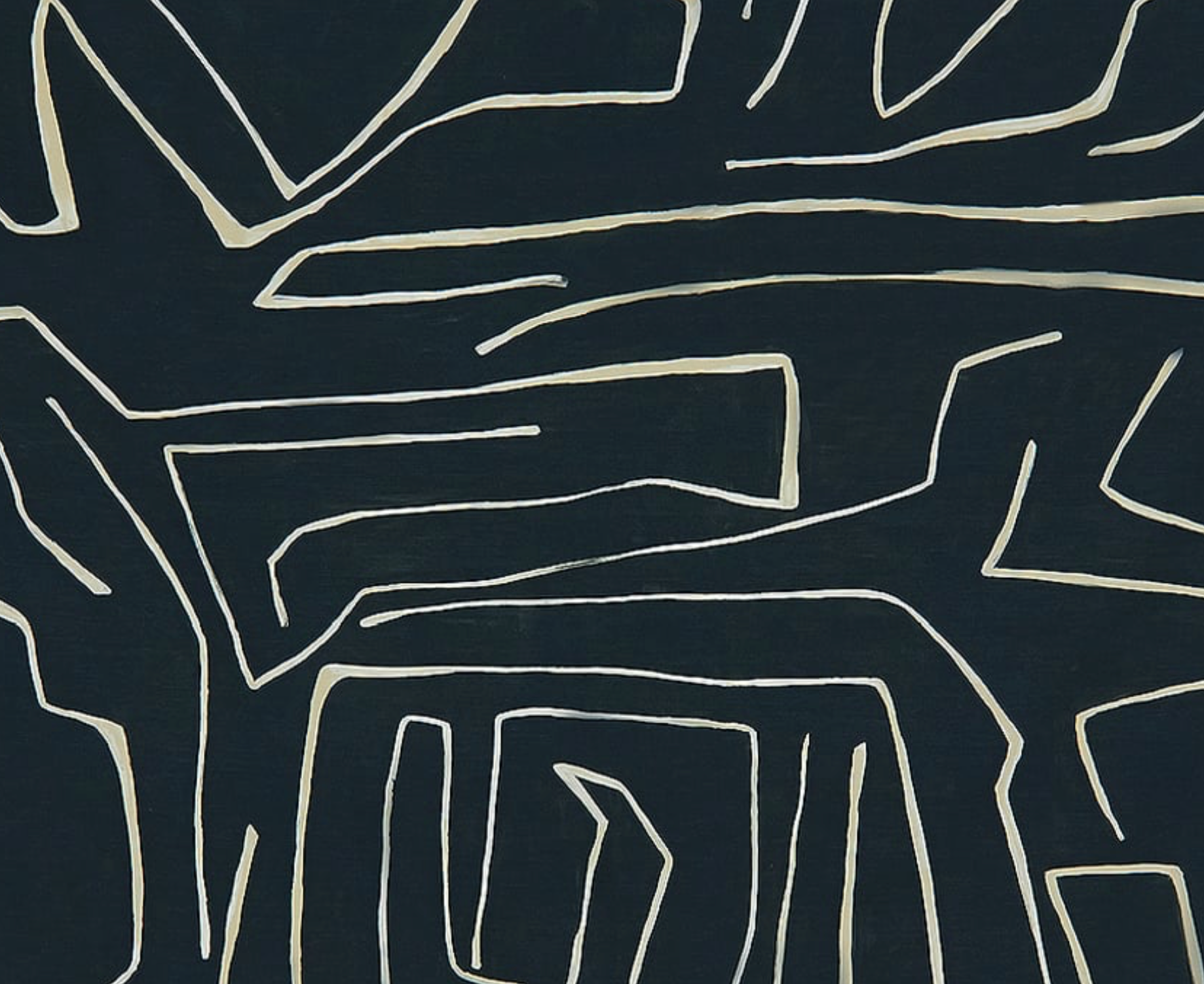 Graffito Pillow Cover in Onyx Beige, Kelly Wearstler Textiles