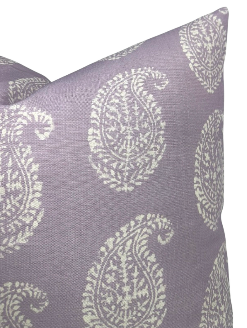 Kashmir Paisley Pillow Cover in Lilac Purple, Peter Dunham Textiles