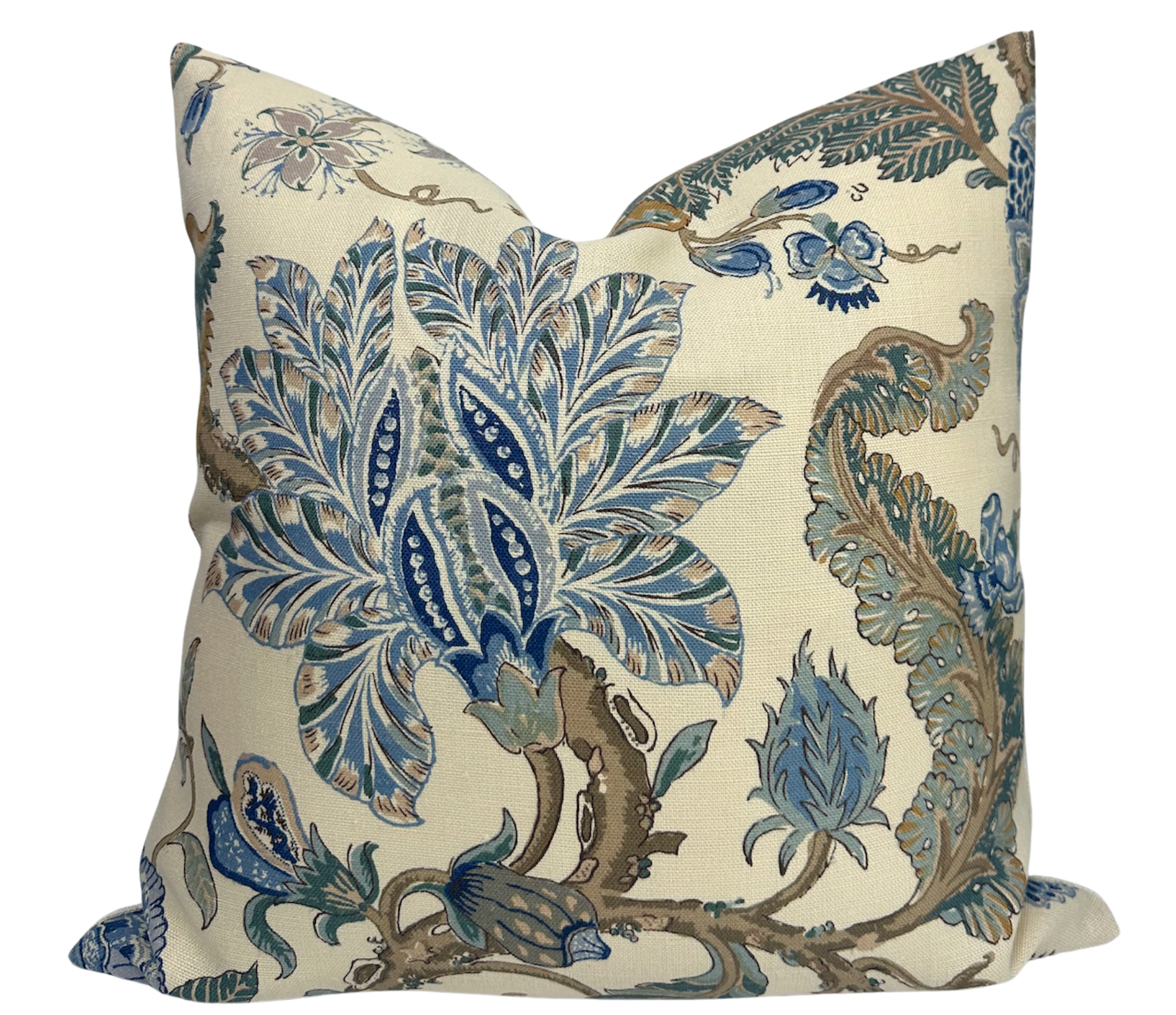 Chalfont Pillow Cover in Porcelain Blue, Schumacher Textiles
