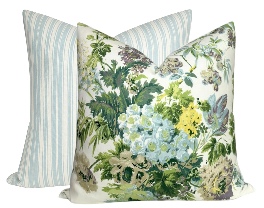 Garden Club Pillow Cover in Lavender, Thibaut Pillows