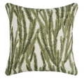 Nori Floral Pillow Cover in Moss Green, McLaurin + Piercy Textiles