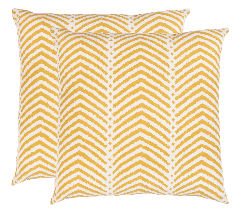 La Jolla Pillow Cover in Marigold, Schumacher Textiles