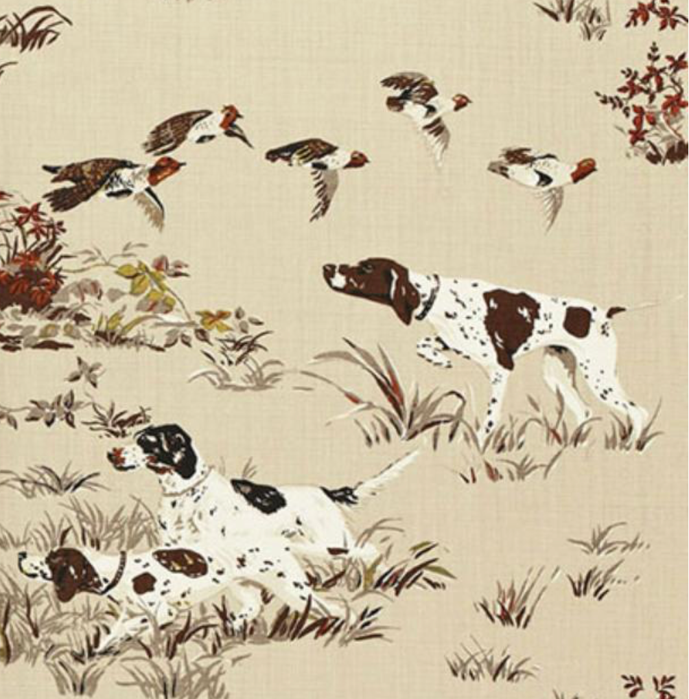 Pointers Pillow Cover in Brown, Schumacher Textiles