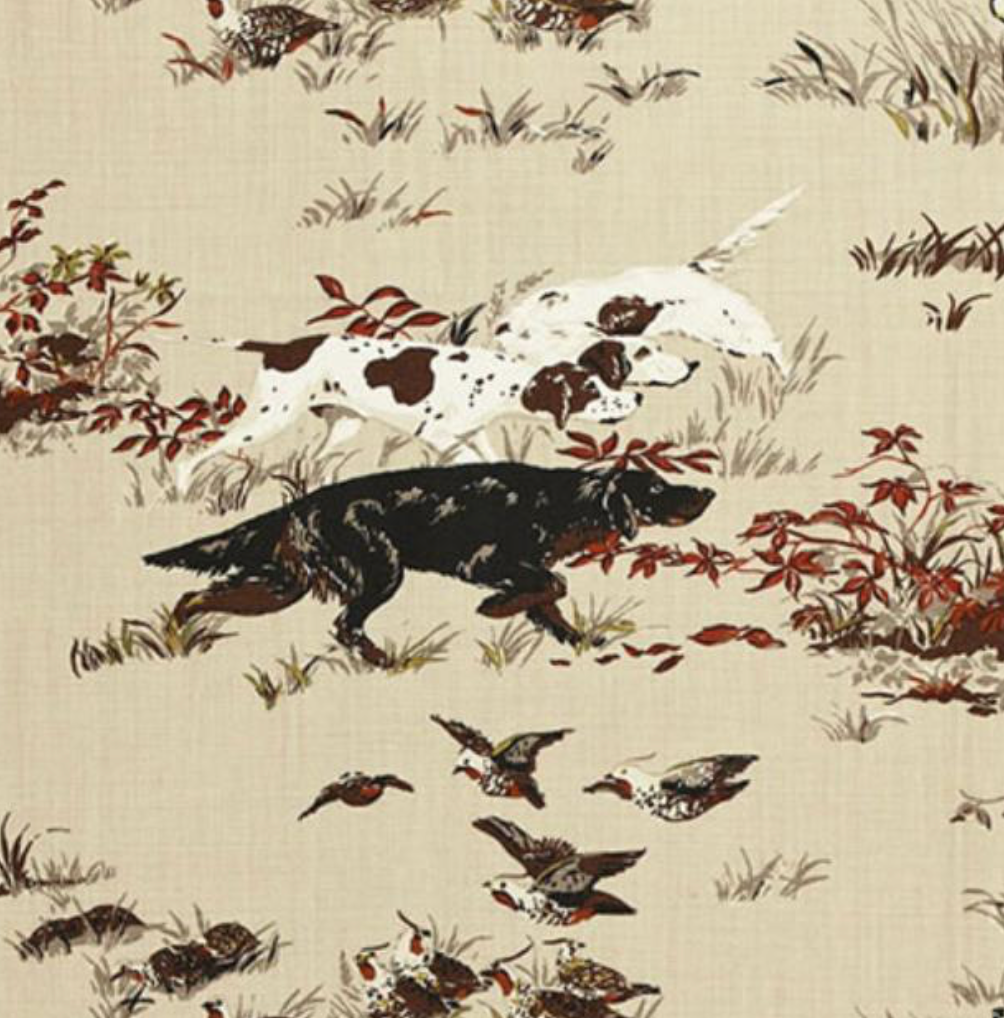 Pointers Pillow Cover in Brown, Schumacher Textiles