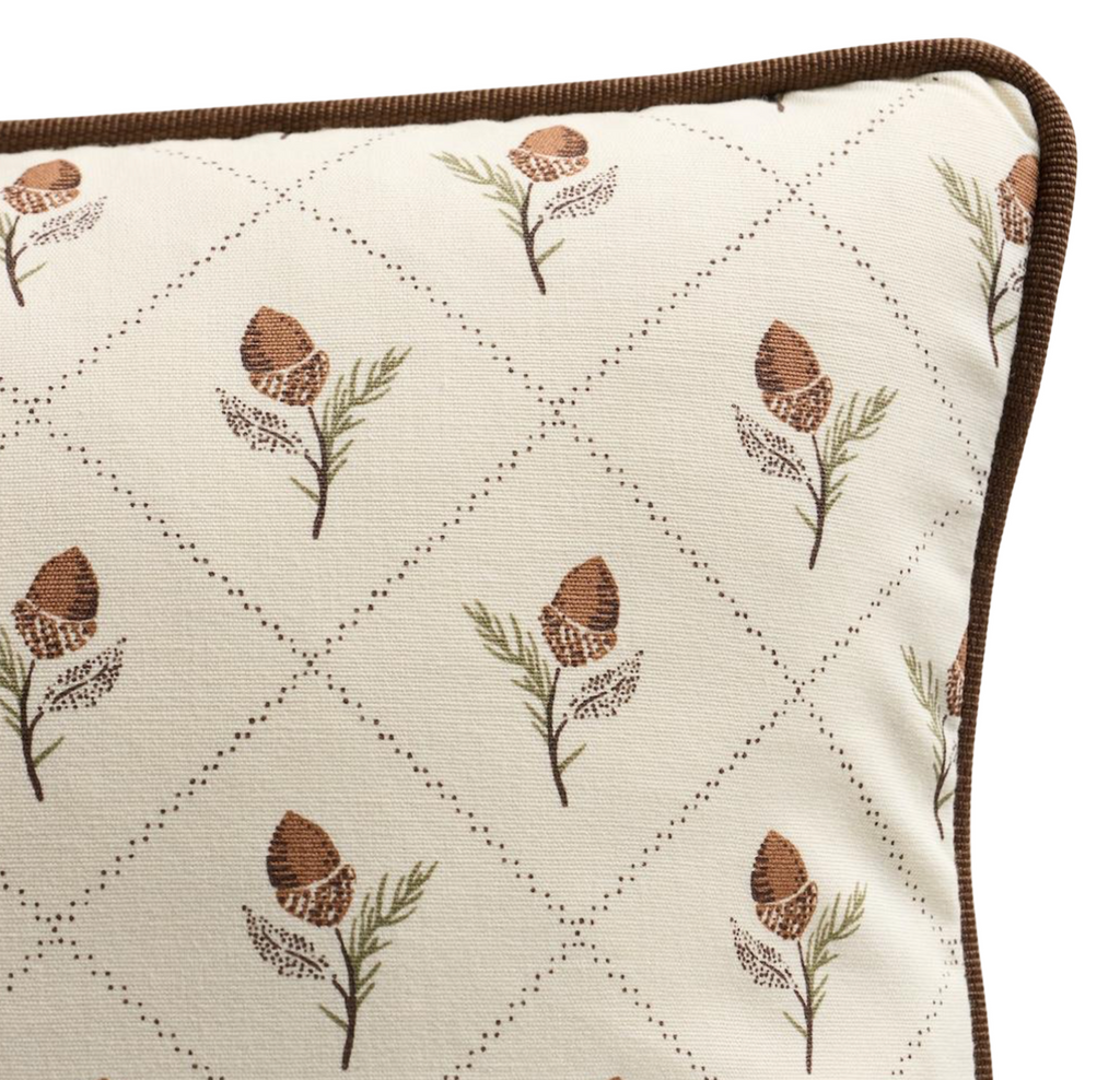 Holden Hand Pillow Cover in Cream, Schumacher Textiles