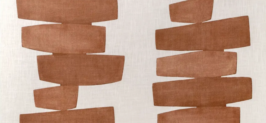 Stacked Pillow Cover in Clay