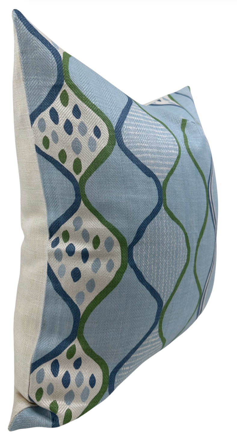 Baltic Weave Pillow Cover in Blue, Peter Dunham Textiles