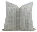 Unravel Pillow Cover in Aqua Blue